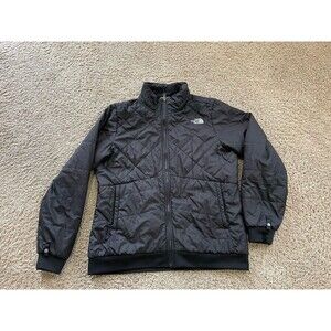 North Face Jacket Womens L Black Quilted Bomber Monarch Triclimate *LINER ONLY